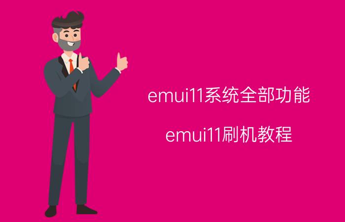 emui11系统全部功能 emui11刷机教程？